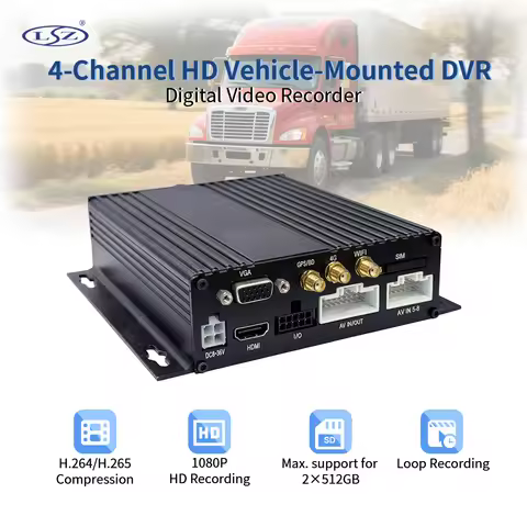 LSZ 8Channel AHD1080P Waterproof Truck Vehicle Bus Car Mobile DVR CCTV 4G GPS WiFi SD Card MDVR Remo
