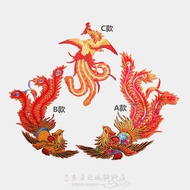[Embroidery Patch] Phoenix Embroidery Cloth Stickers Chinese Style Embroidered Clothes Accessories A