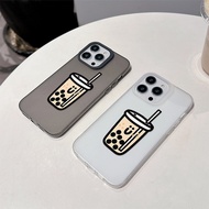 Milk tea Casing Compatible for iPhone 15 14 13 12 11 Pro Max X Xr Xs Max 8 7 6 6s Plus SE xr xs Phantom Soft phone case