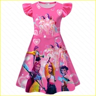 YT2 KPop Demon Hunters New girls flying sleeve nightgown Exquisite workmanship YT2