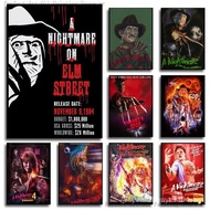 A Classic Horror Movie From N-Nightmare On E-Elm Street Poster Poster Art Print Bar Living Room Furn