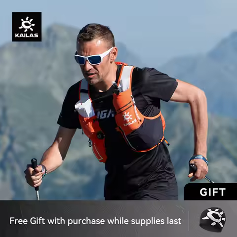 KAILAS FUGA AIR 8L Unisex Travel Marathon Trail Running Hiking Cycling Backpacks with Dual Soft Wate