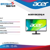 ACER 21.5" EK221QH VA FHD 100HZ ESSENTIAL MONITOR