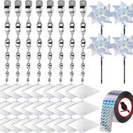 Bird Devices Outdoor Set Bird Reflectors to Keep Birds Bird Reflectors Shiny Wind Spinners Reflectiv