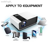 GMXJ ☜Ready Stock 1080P 6000 lumens Android Mini Projector HD Projector WIFI LCD Led Projector Home Cinema Support 3D