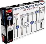 Mini Art MA35659 1/35 France Pave Street Sign Set, 1930-1940, Paris Region Plastic Model