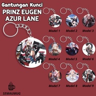 GANTUNGAN KUNCI PRINZ EUGEN AZUR LANE KADO GANCI BULAT ANIME LUCU PRINT CUSTOM SEMAUMUG