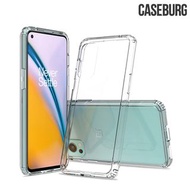 OnePlus Nord 2 5G CASEBURG Clear Hybrid 雙物料 TPU軟邊保護套 亞加力透明硬底 手機殼Case 5608A