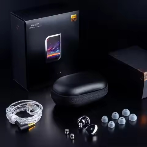 SIMGOT EA500 Dynamic Driver HIFI Earphones with Detachable Cable Audio Stereo