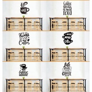 cutting stiker Cafe Sticker/ Cafe Wall Decoration/ Wall Sticker Cafe Glass Sticker/ Cafe Decoration 