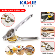 KAMJE Alat Perasan Pemeras Jeruk Nipis Lemon Stainless Manual Juicer Fruit Extractors Squeezer