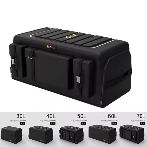 30L-70L Car Luggage Storage Box Large Capacity Multi Functional Tool Storage Bag Oxford Foldable Eme