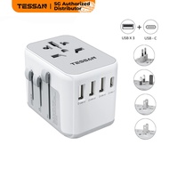 TESSAN - International Charger 17W with USB C Travel Plug Universal Adaptor for Travel Use