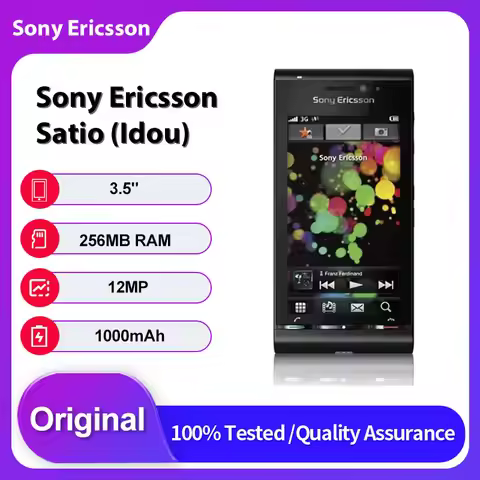 Original Unlocked Sony Ericsson Satio (Idou) U1i Mobile Phone 1000mAh 3.5 inches 12MP