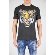 Dsquared2 Tiger Head Printed Short Sleeve Casual Loose Cotton T-shirt  417