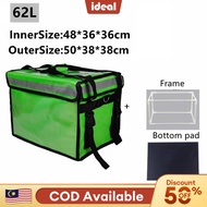Food delivery bag motorcycle 32L/48L/62L WaterProof Thermal Bag Insulated Beg delivery food