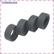 [chiwanji4x] RC Rubber Tyre Set RC Car Wheel Tires 1/18 Scale Crawler Tyre with Tread Pattern for Wl