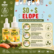 ELOPE SOS fish oil salmon oil spirulina vitamin skin thick fur anti-hair loss for cats and dogs