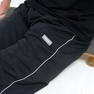 BIG SIZE STRIP LONG PARACHUTE PANTS/ BIG SIZE BLACK LONG PARACHUTE PANTS/ BIG SIZE STRIP PARACHUTE P