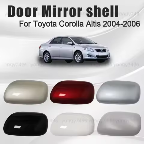 Protective Cover Gray Glossy Black Silver Red Door Mirror Shell For Toyota Corolla Altis 2004 2005 2