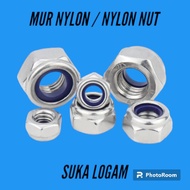 M4 Stainless Steel 304 Nylon Lock Nut A2-70. Pitch 0.7 Key/ 7