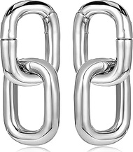 2PCS 2g Ear Weights for Stretched Ears, Hypoallergenic Chain Dangle Gauges Weights for 0g 00g Ear St