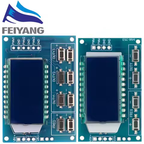 PWM Pulse Frequency Duty Cycle Adjustable Module LCD Display 1Hz-150Khz 3.3V-30V PWM Board Module