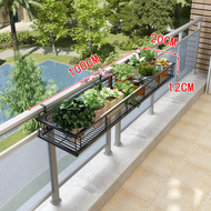 TookDee ราวแขวนชั้นวางดอกไม้ กระถางแขวนแบบเส้นตรง ชั้นวางต้นไม้ กระถางแขวนระเบียง รุ่นลายเหล็กเส้นตร