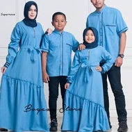 athaya biru couple sarimbit keluarga family gamis ibu anak koko ayah