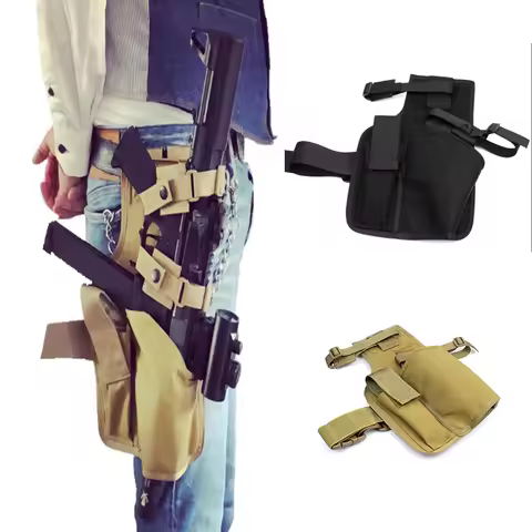 MP7 Leg Holster，Adjustable Drop Leg Holster，Drop Leg Bag for Men Women