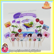 ✈ ☽ ۩ Bts Cake Topper | In the Seom Cake Topper [set] 20 pcs | Bts cup cake toppers | Set  hdsph