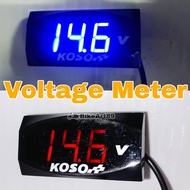 Battery Voltmeter KOSO THAI Digital LED Display Motor Car 12V-150V VOLTAGE Waterproof Modif MT15 Y15