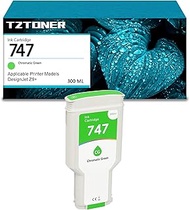 T2TONER 747 Chromatic Green 300-ml Genuine 747 Ink Cartridge for DesignJet Z9+ Large Format Printers