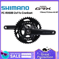 Shimano GRX RX600 Crankset 2x11 Speed Road Bike Crankset 165MM 170MM 172.5MM Crank 46-30T Chainring 