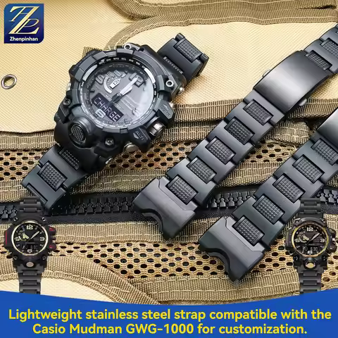 For Casio G-SHOCK big Mud King Generation 5463 GWG-1000/GB Modified Lightweight Plastic Steel Watch 
