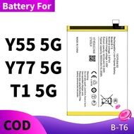 Bateri B-T6 sesuai untuk vivo Y55 5G Battery Y77 5G / T1 5G