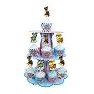 1 Cupcake stand+12 cupcake cups&picks