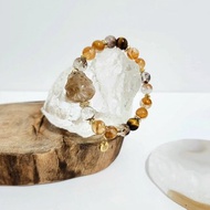 黃幽靈龍龜設計手鍊/招財/消除負能量/增強氣運之水晶
