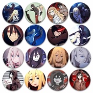 Cartoon Anime Character Isaac Foster Rachel Gardner Badge Angels of Death Funny Cool Role Round Broo