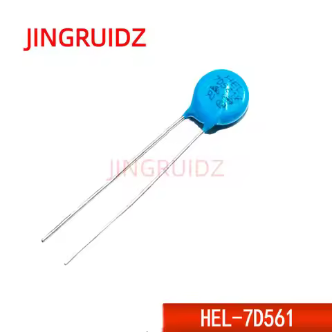 10PCS Zinc Oxide Varistor HEL 7D561K 7D561 560V Varistor Voltage 560V Chip Diameter 7mm VSR VDR