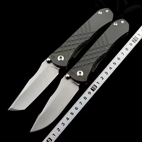 Chris Reeve Umnumzaan Titanium Handle Double Row Ceramic Bearing S35vn EDC Tool Folding Knife
