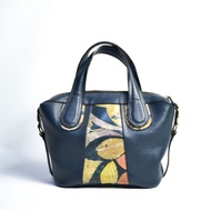 GVN SIZE (M) Women's leather bag ecoprint 2in1 genuine dr_leather 2in1 sling bag