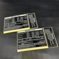 stiker informasi ban honda
