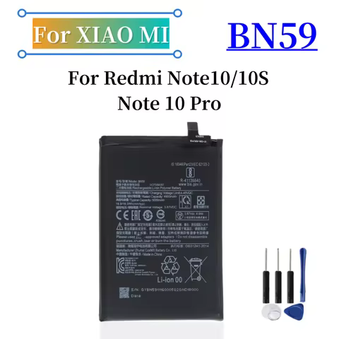 New High Quality BN59 4900mAh Battery For Redmi Note10 Note 10 Pro 10S Note 10pro Global+Free Tools