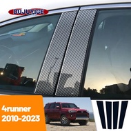 Garnish Carbon Fiber Window Door Column B C Pillar Post Cover Trim Sticker For Toyota 4runner 4Pcs