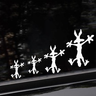 Wile E Coyote Splat Stickers Waterproof Vinyl Decals for Motorcycle Car Bike Helmet Funny Cartoon