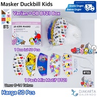 (b) Masker Duckbill Anak BT21 - Masker Duckbill Kids BTS
