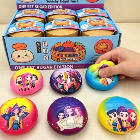 Kpo Squishy Dumpling Rumi Decompression Dumpling Hot Cartoon Movie Squeeze Fidget Ornaments Anti Str
