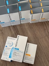 Neostrata 果酸煥膚凝膠、維他命C精華、Bioderma 保濕精華
