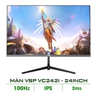 Màn hình máy tính 24inch VSP VC242i [TRẮNG] (23.8" IPS FHD 100Hz 2ms HDMI+DisplayPort) - Hàng chính 